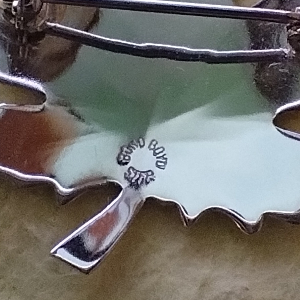 Vintage Bond Boyd Sterling Silver Maple Leaf Brooch Pin Canada - Picture 3 of 6